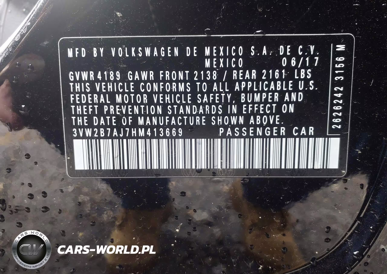2017 Volkswagen Jetta 1.4T S VIN:3VW2B7AJ7HM413669 - 9