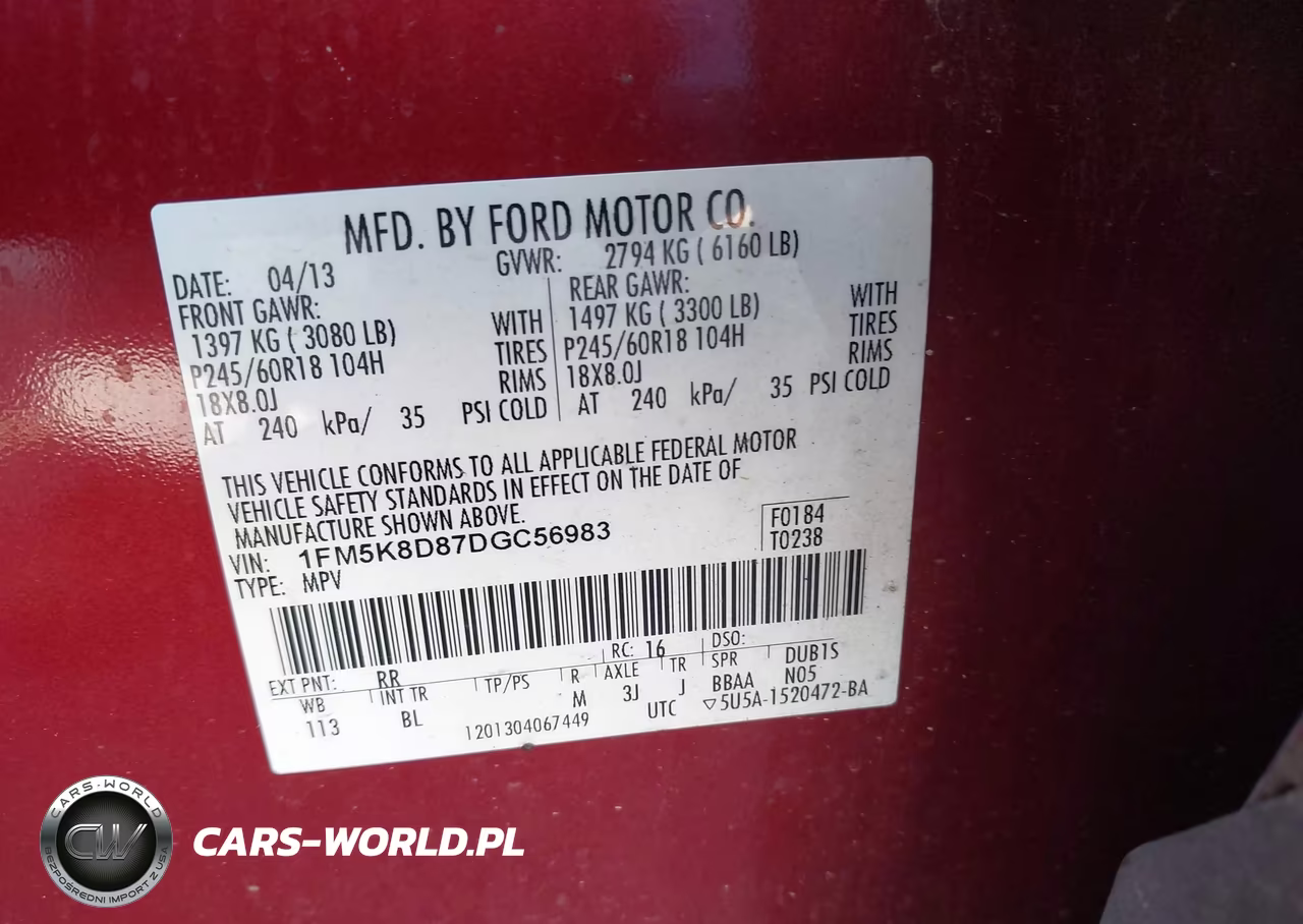 2013 Ford Explorer Xlt VIN:1FM5K8D87DGC56983 - 9