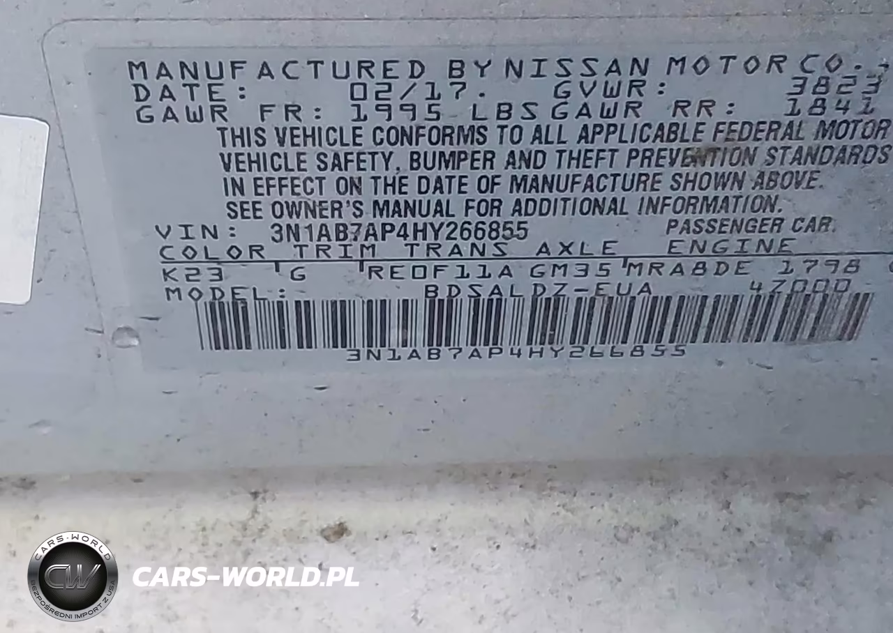 2017 Nissan Sentra Sv VIN:3N1AB7AP4HY266855 - 9