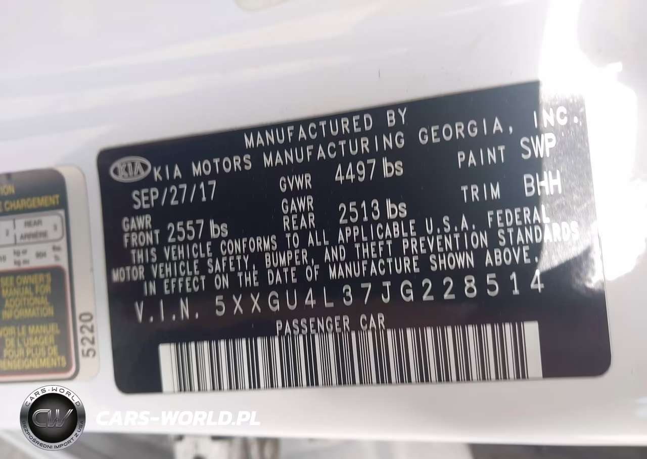 2018 Kia Optima Ex VIN:5XXGU4L37JG228514 - 9