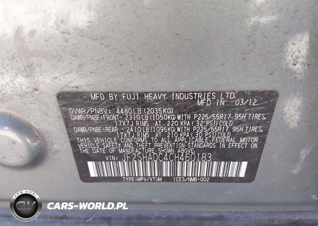 2012 Subaru Forester 2.5X Premium VIN:JF2SHADC4CH460183 - 9