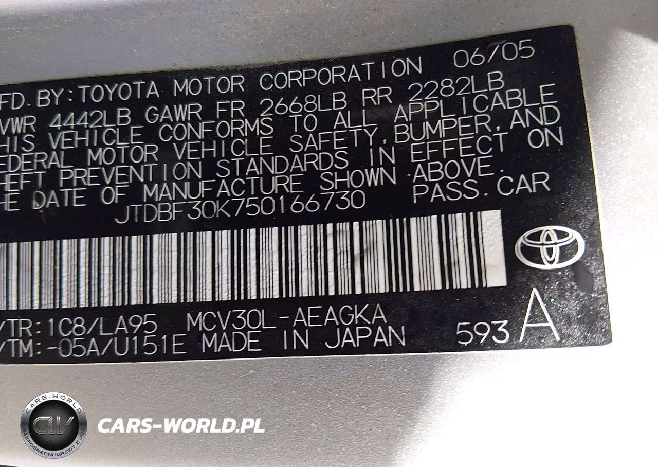 2005 Toyota Camry Xle V6 VIN:JTDBF30K750166730 - 9