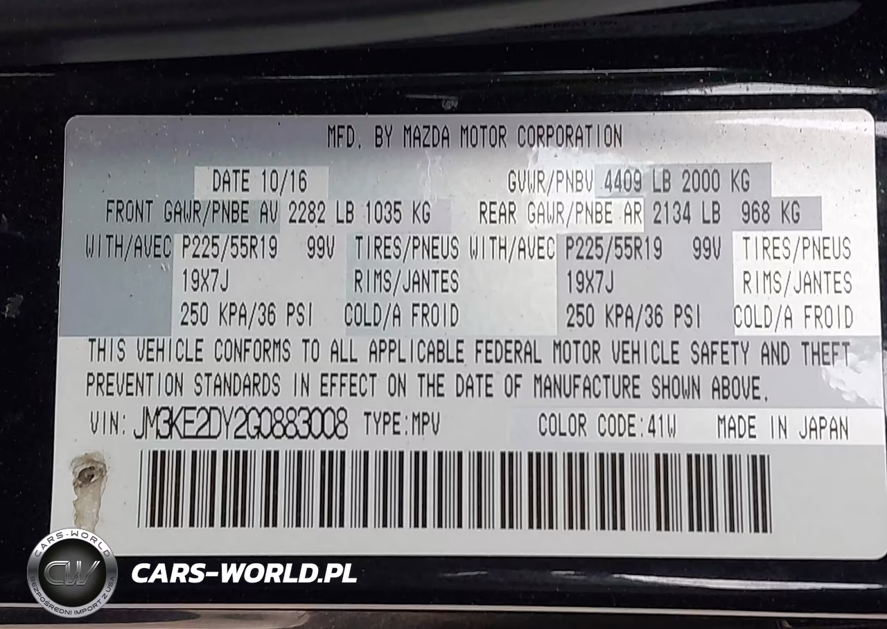 2016 Mazda Cx-5 Grand Touring VIN:JM3KE2DY2G0883008 - 9