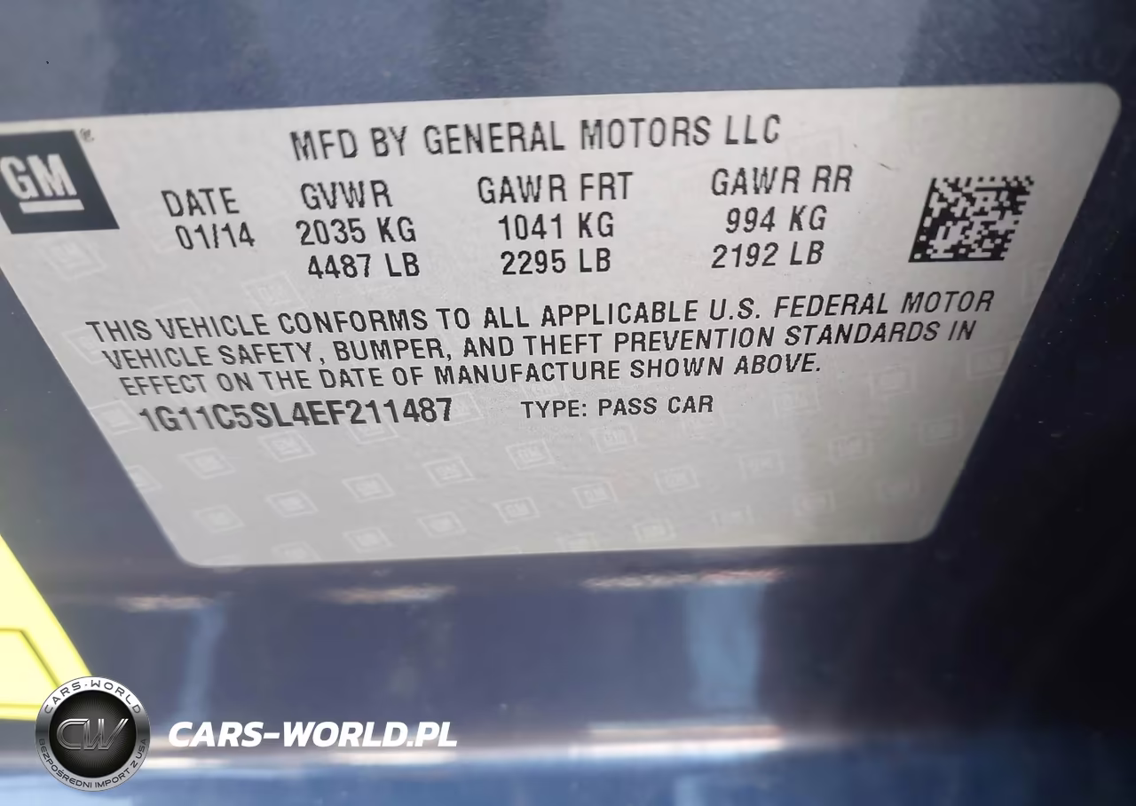 2014 Chevrolet Malibu 1Lt VIN:1G11C5SL4EF211487 - 9