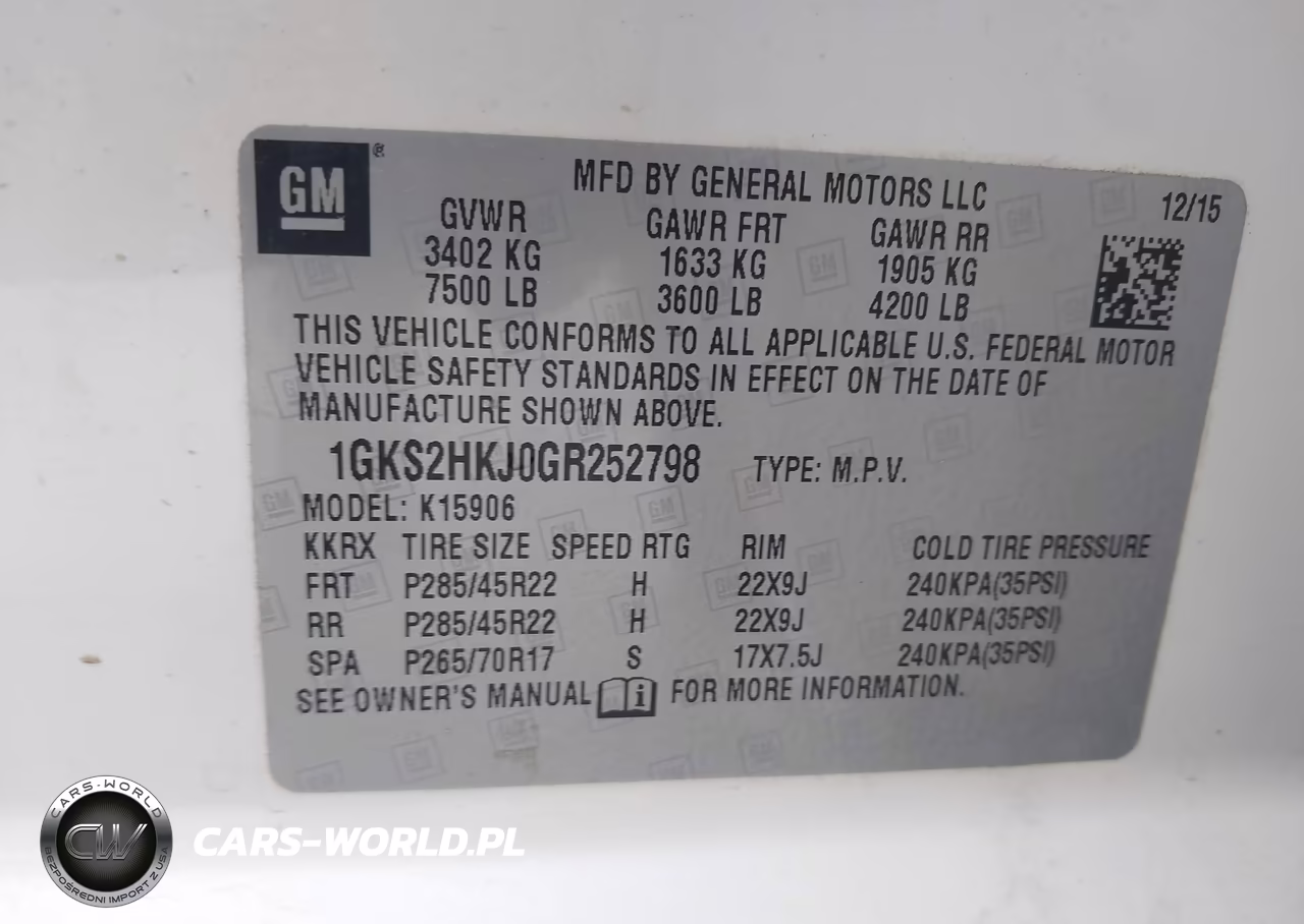 2016 GMC Yukon Xl Denali VIN:1GKS2HKJ0GR252798 - 9