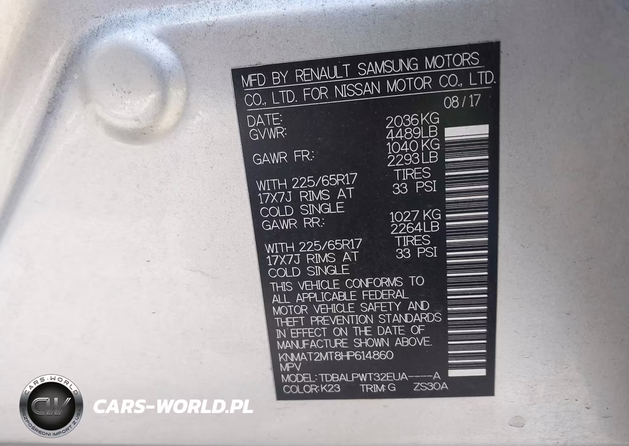 2017 Nissan Rogue S VIN:KNMAT2MT8HP614860 - 9