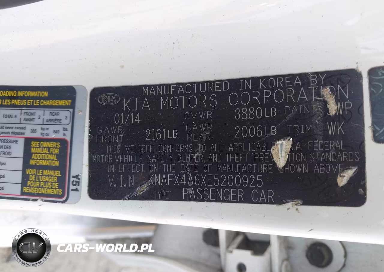 2014 Kia Forte Lx VIN:KNAFX4A6XE5200925 - 9