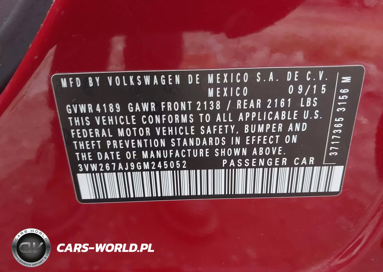 2016 Volkswagen Jetta 1.4T S VIN:3VW267AJ9GM245052 - 9