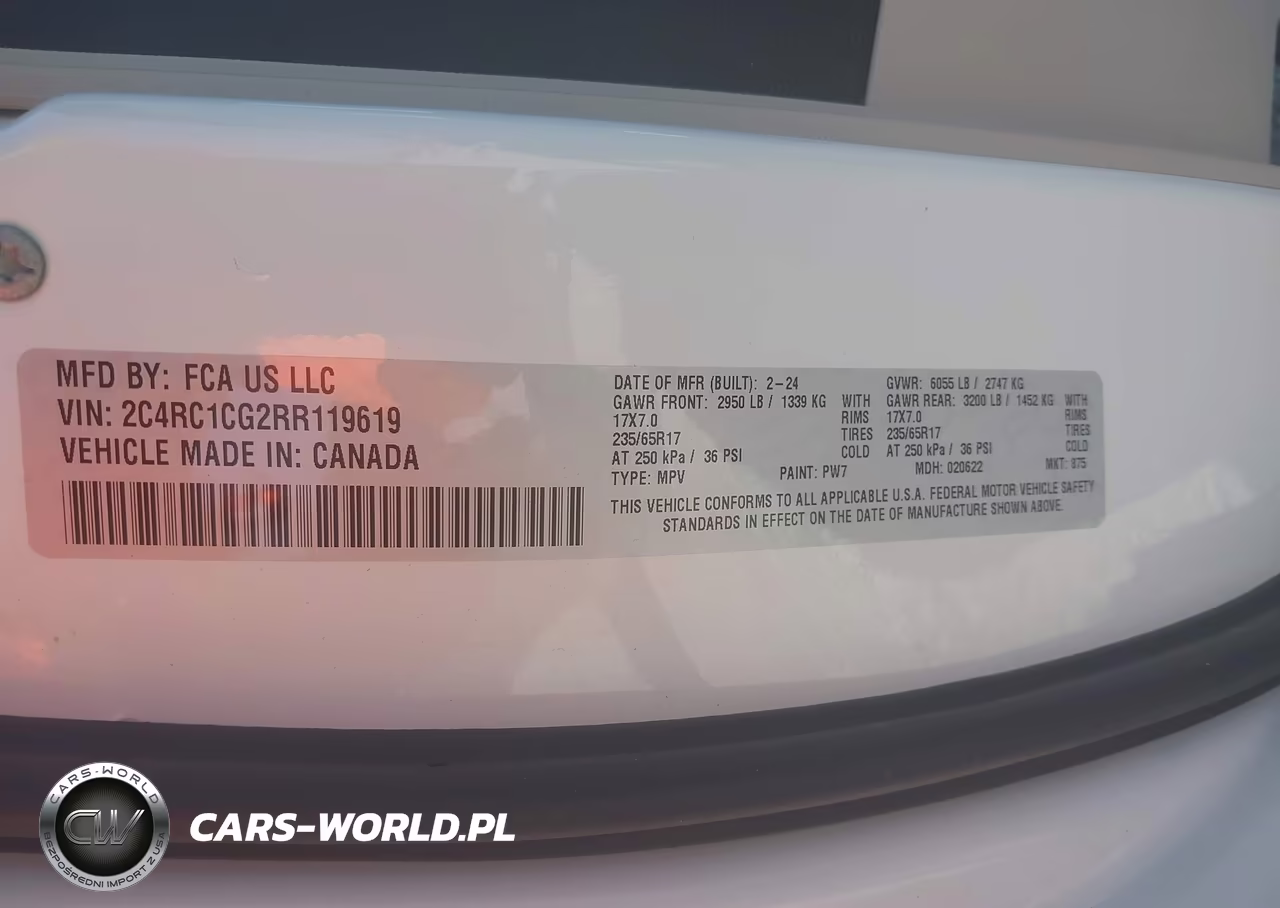 2024 Chrysler Voyager Lx VIN:2C4RC1CG2RR119619 - 9