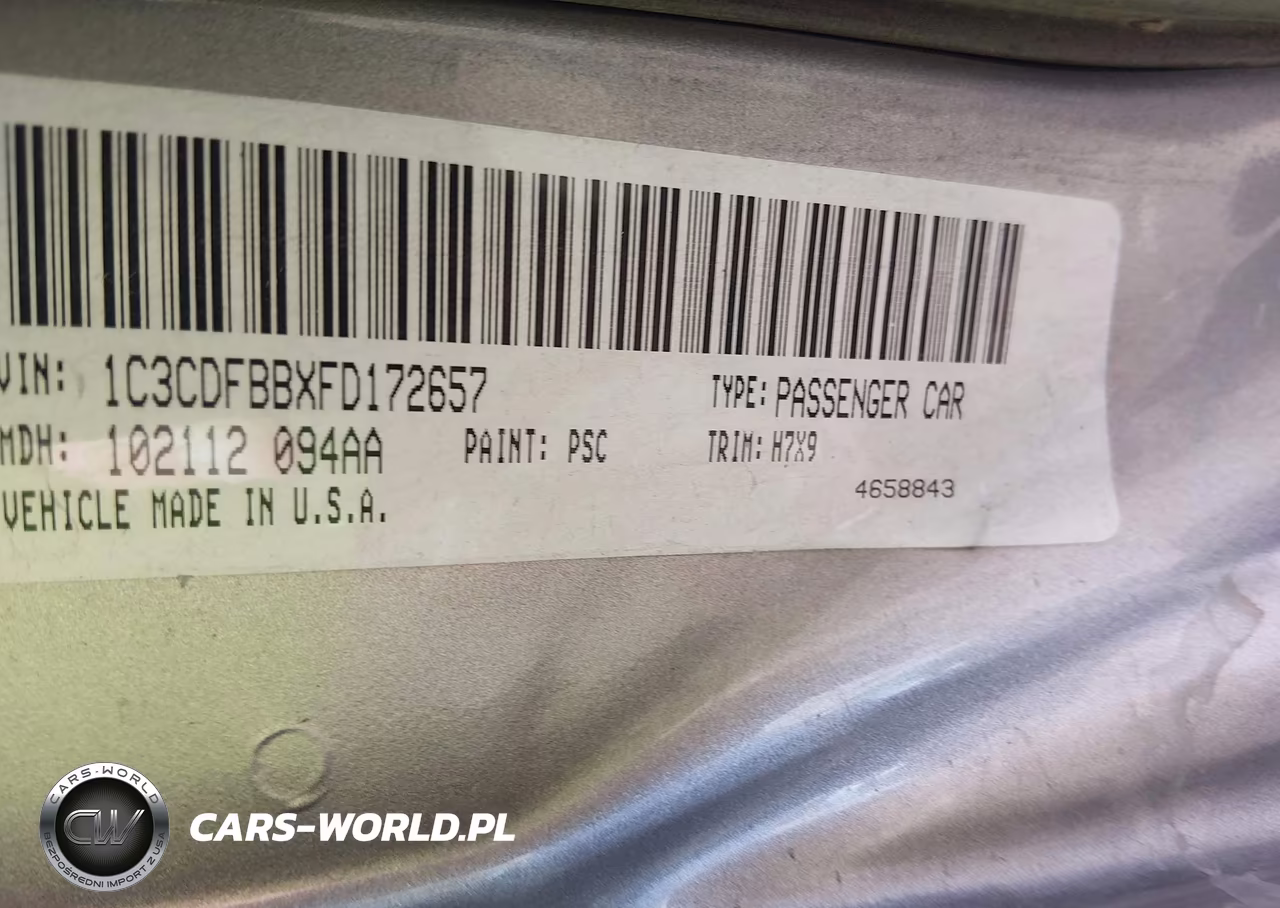 2015 Dodge Dart Sxt VIN:1C3CDFBBXFD172657 - 9