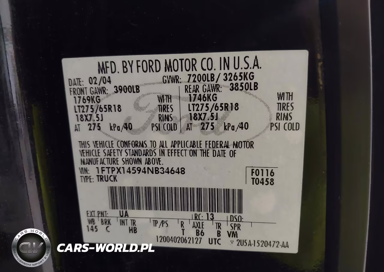 2006 Ford F-150 Stx-Xl-Xlt VIN:1FTRX14W96NB17241 - 9