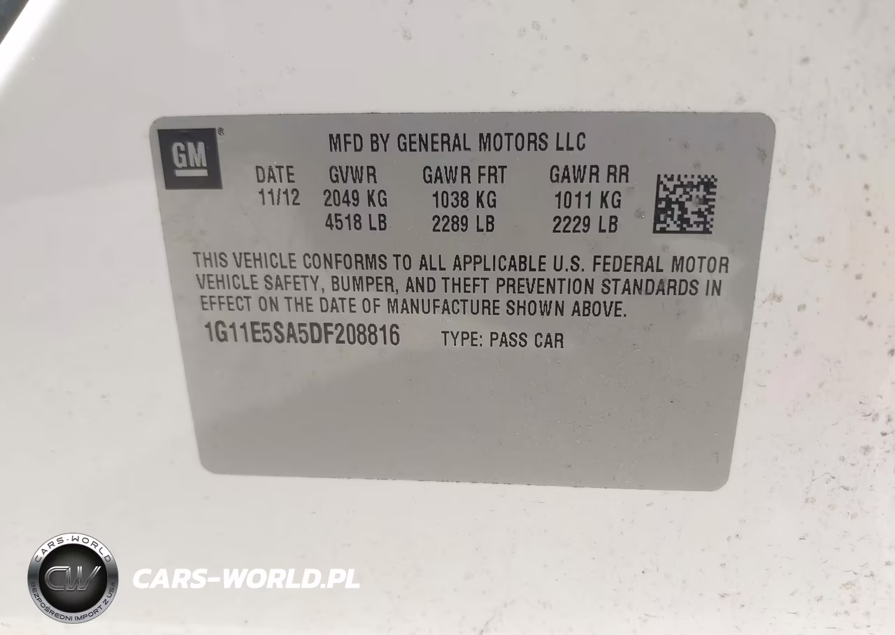 2013 Chevrolet Malibu 2Lt VIN:1G11E5SA5DF208816 - 9