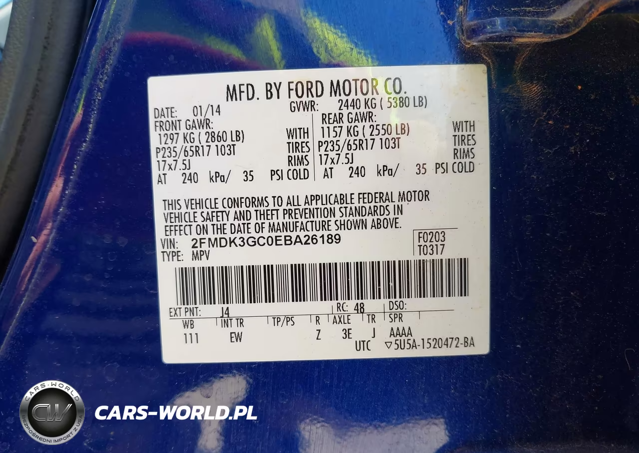 2014 Ford Edge Se VIN:2FMDK3GC0EBA26189 - 9