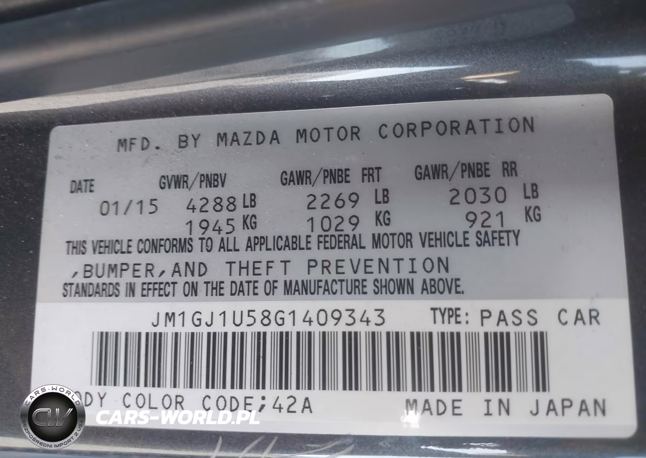 2016 Mazda Mazda6 I Sport VIN:JM1GJ1U58G1409343 - 9