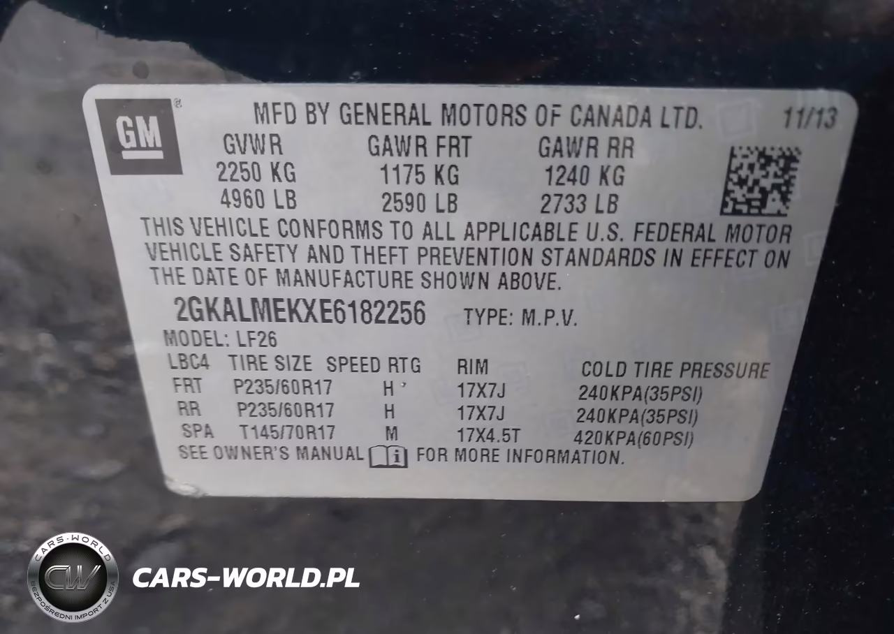 2014 GMC Terrain Sle-1 VIN:2GKALMEKXE6182256 - 9