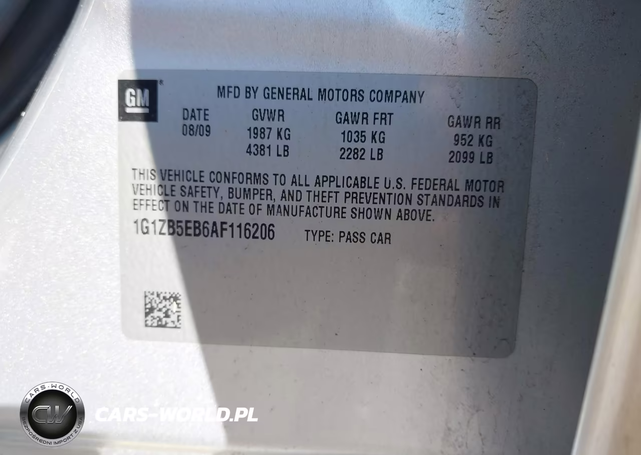 2010 Chevrolet Malibu Ls VIN:1G1ZB5EB6AF116206 - 9