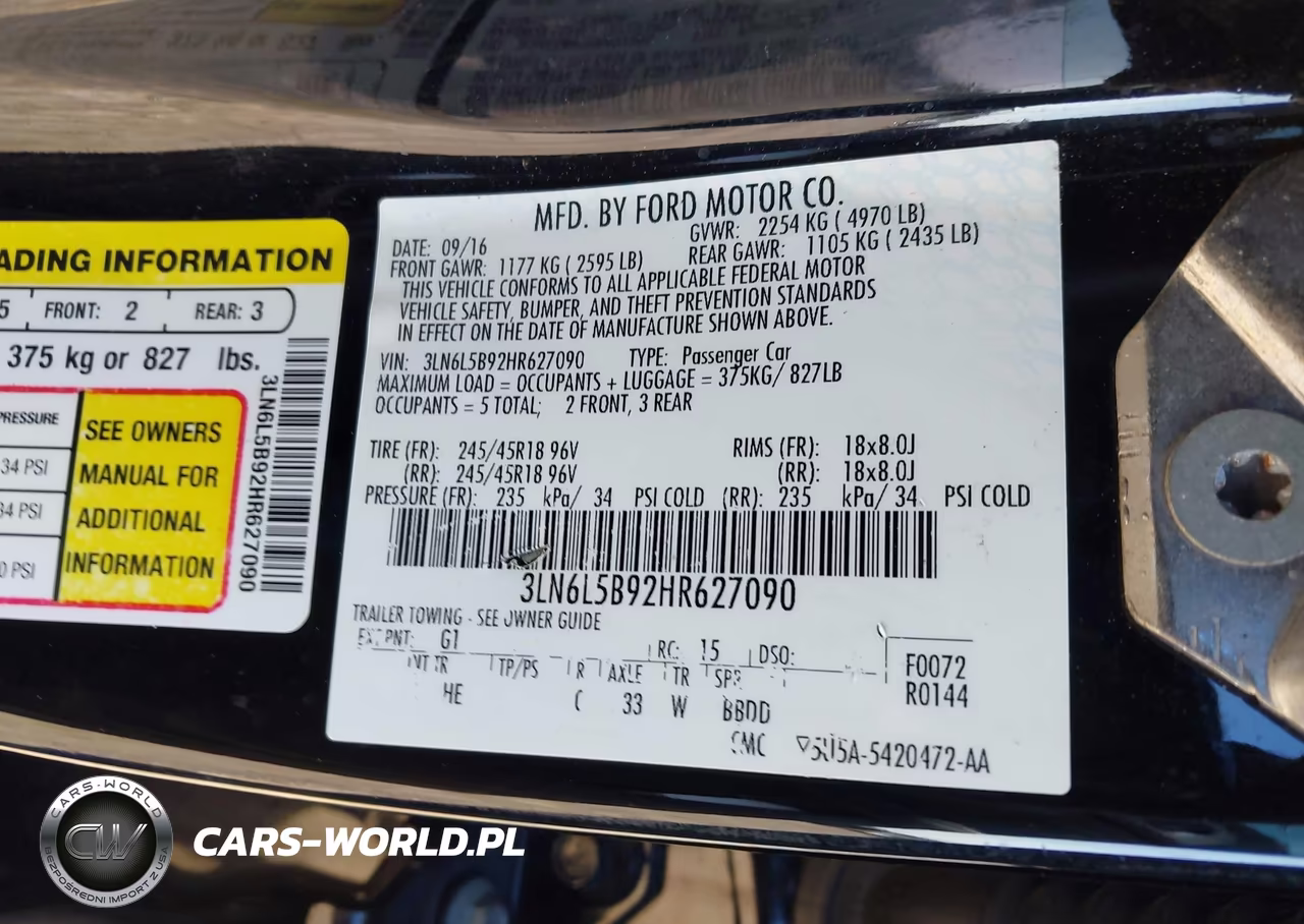 2017 Lincoln Mkz Premiere VIN:3LN6L5B92HR627090 - 9