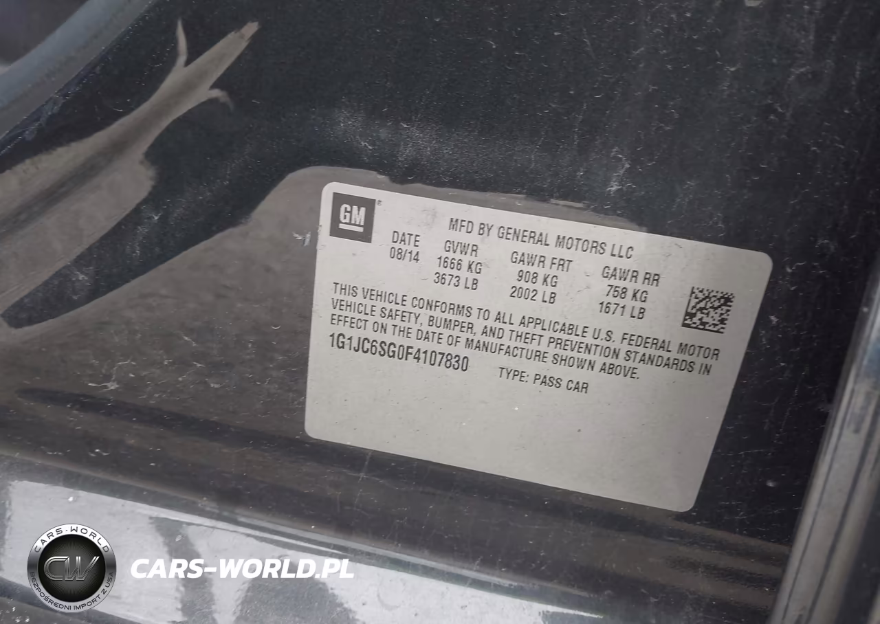 2015 Chevrolet Sonic Lt Auto VIN:1G1JC6SG0F4107830 - 9
