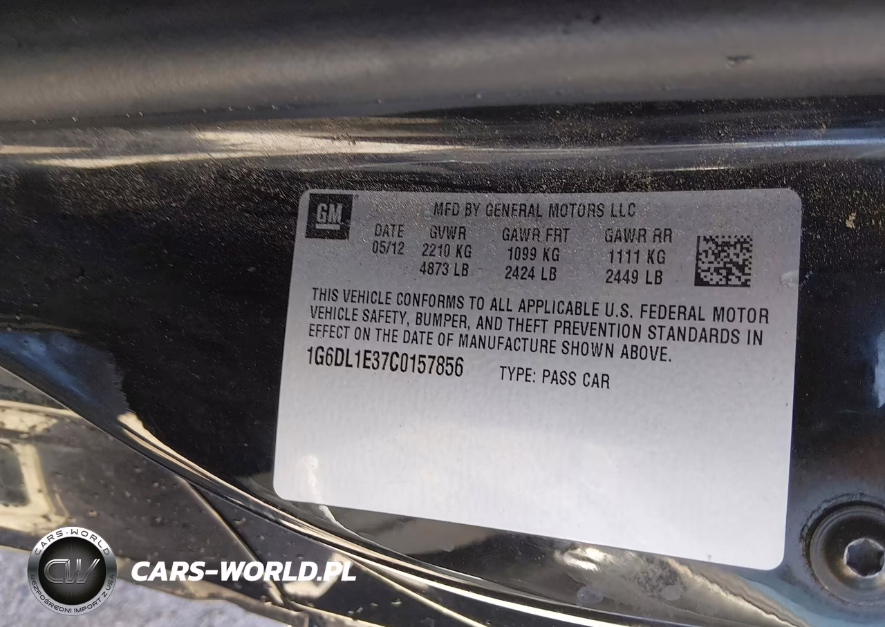 2012 Cadillac Cts Performance VIN:1G6DL1E37C0157856 - 9
