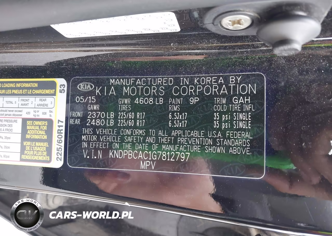 2016 Kia Sportage Lx VIN:KNDPBCAC1G7812797 - 9