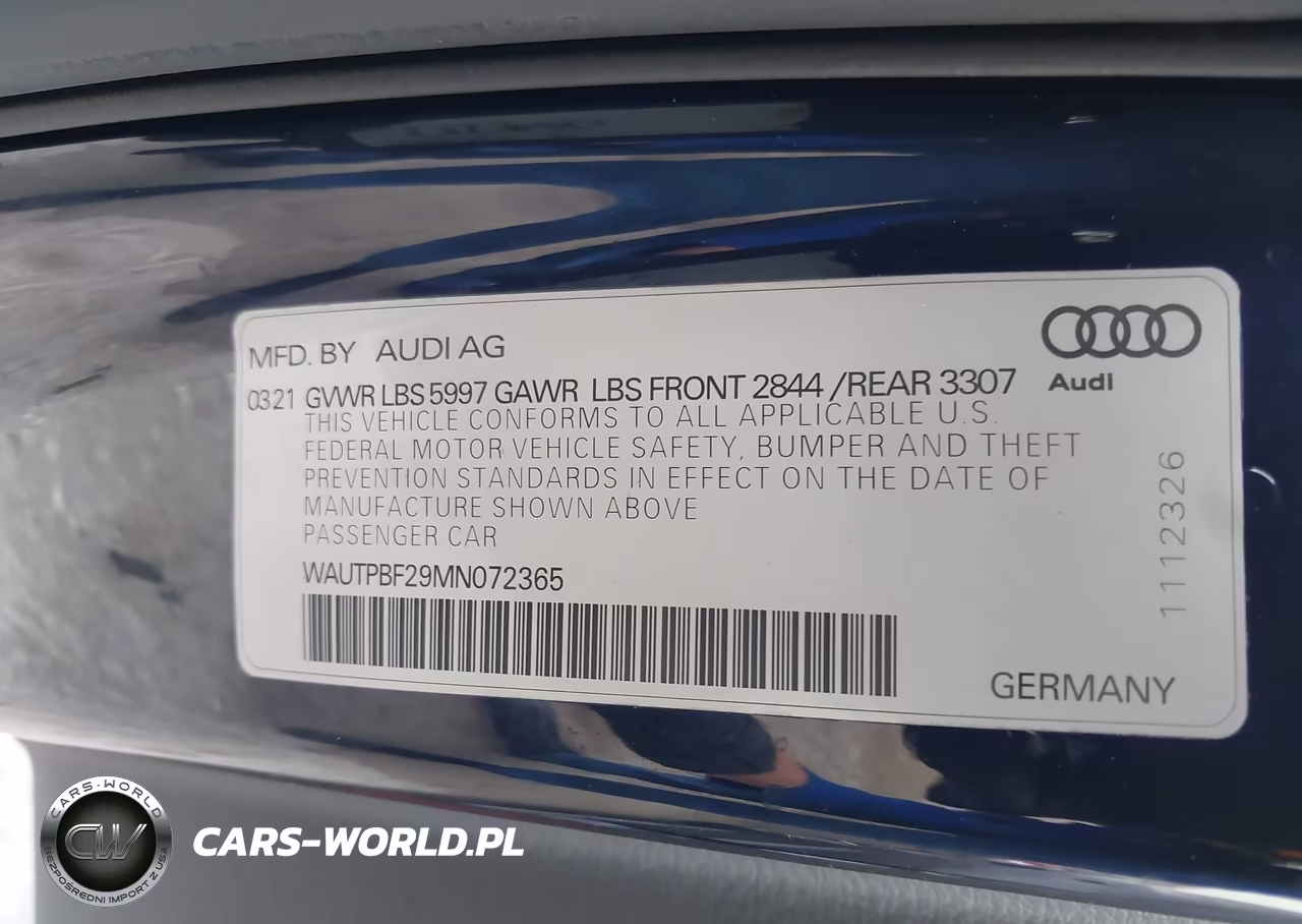 2021 Audi A7 Sportback Premium Plus 55 Tfsi E Quattro S Tronic VIN:WAUTPBF29MN072365 - 9