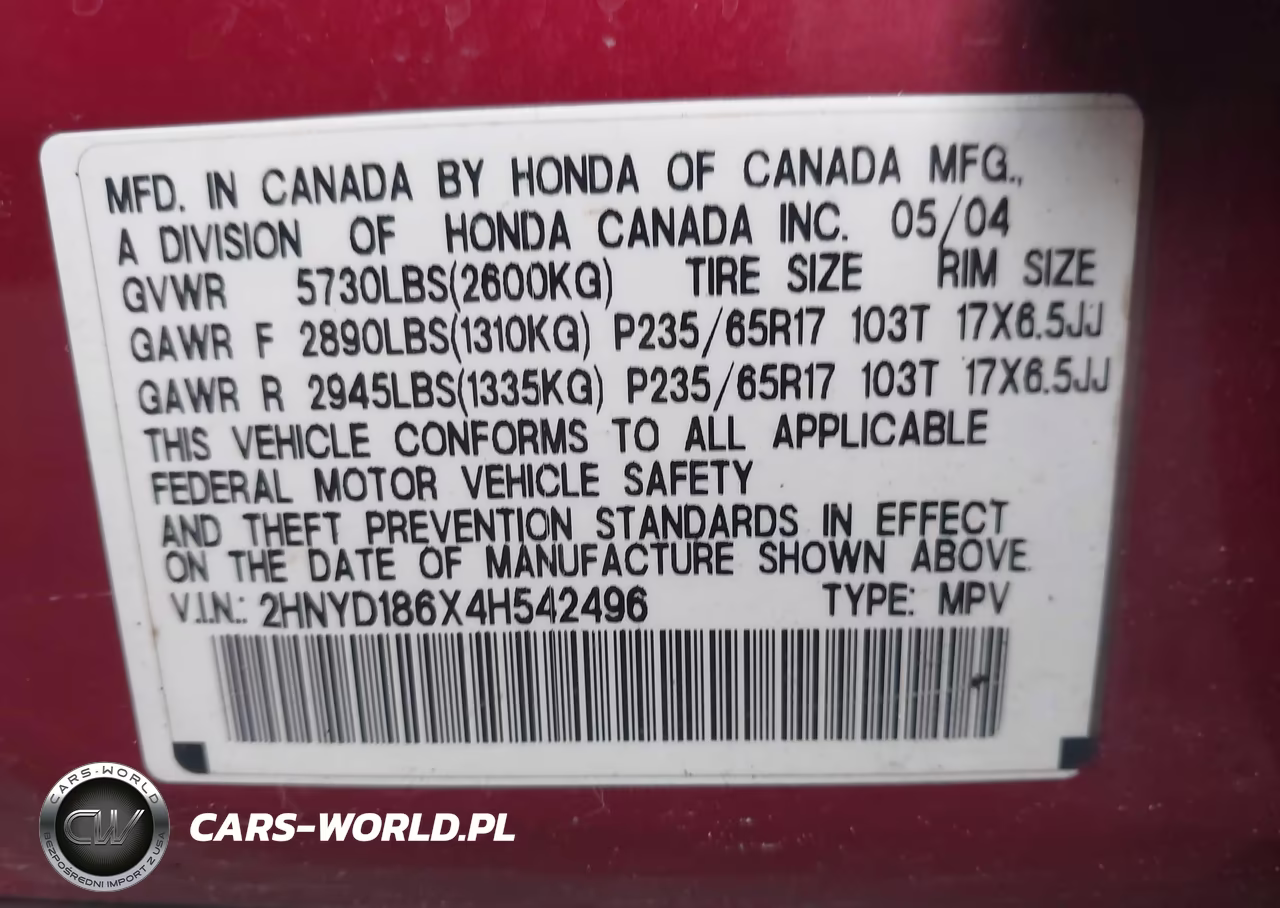 2004 Acura Mdx VIN:2HNYD186X4H542496 - 9