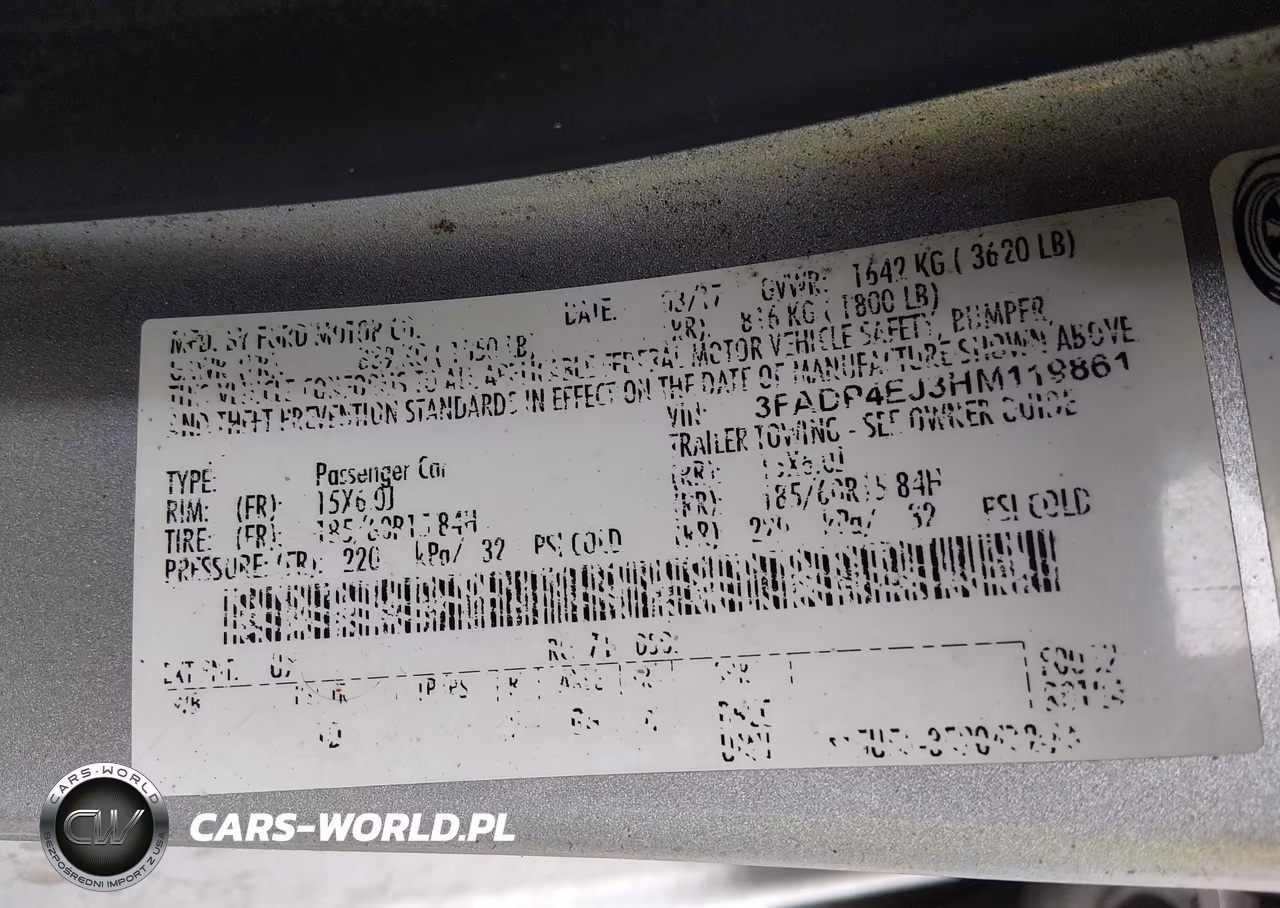 2017 Ford Fiesta Se VIN:3FADP4EJ3HM119861 - 9