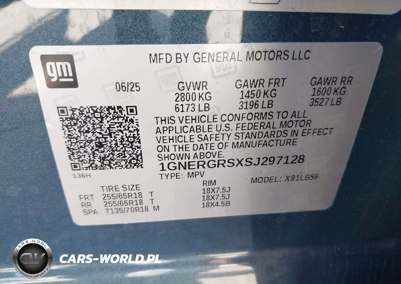 2025 Chevrolet Traverse Fwd Lt VIN:1GNERGRSXSJ297128 - 9