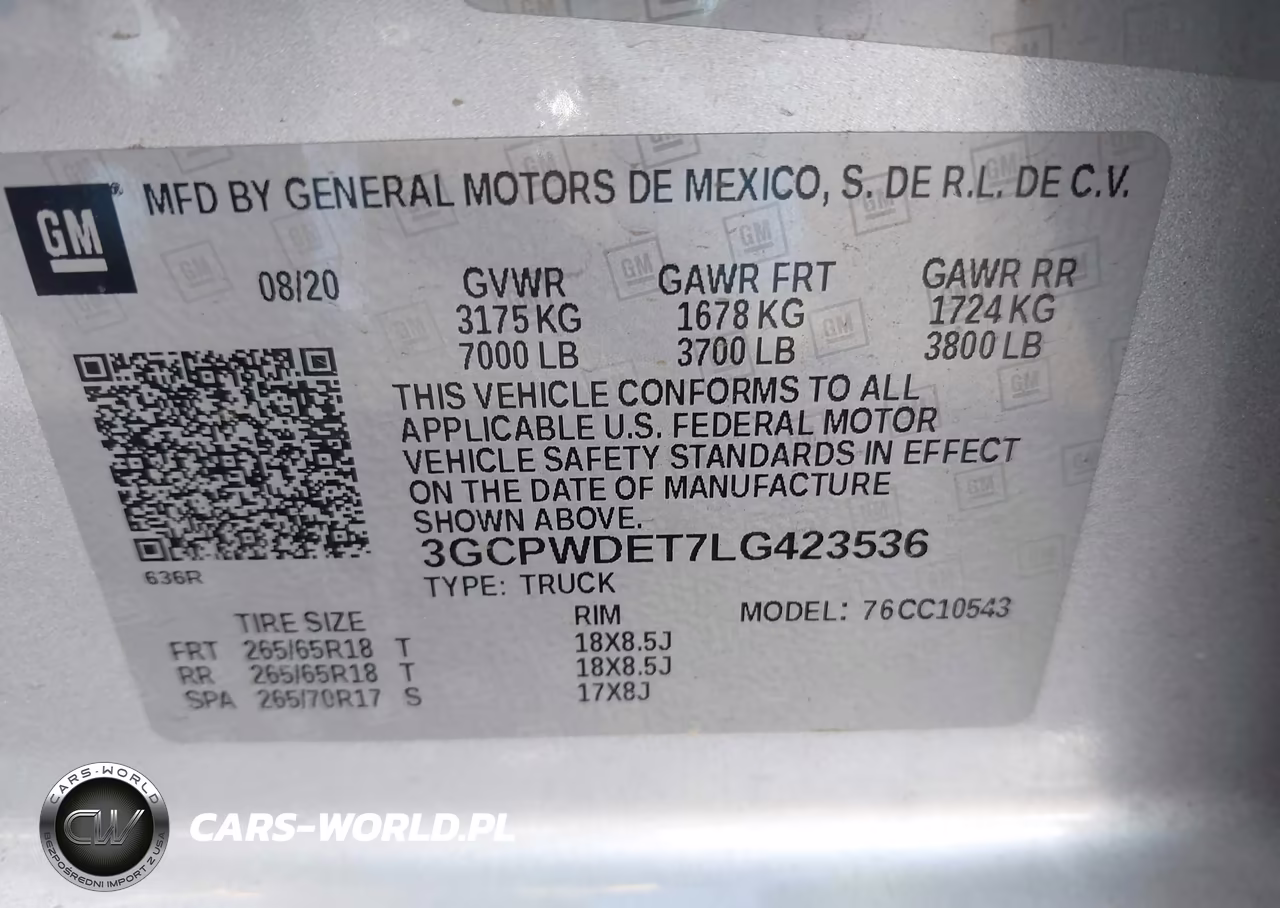 2020 Chevrolet Silverado 1500 2Wd Short Bed Rst VIN:3GCPWDET7LG423536 - 9