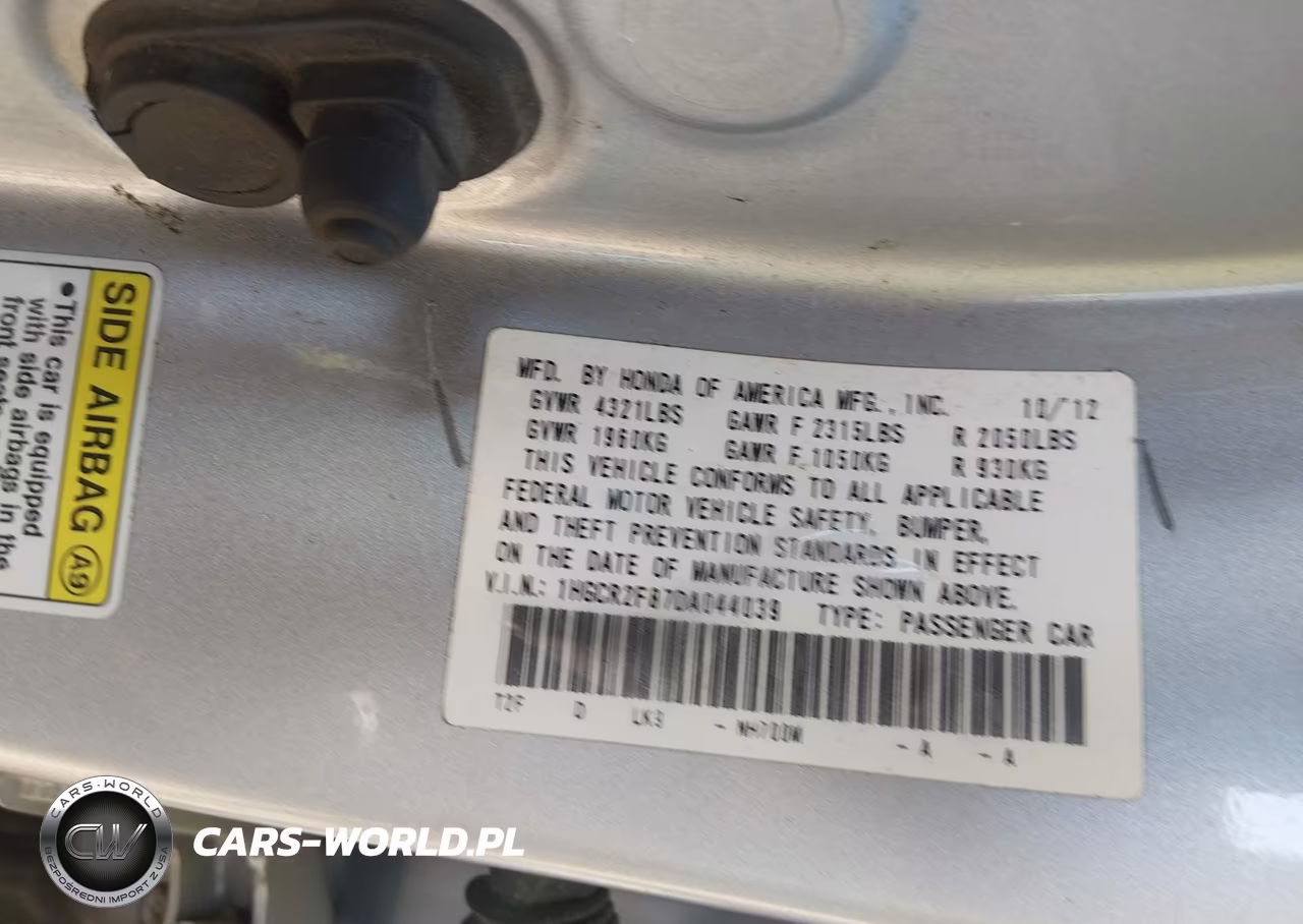2013 Honda Accord Ex-L VIN:1HGCR2F87DA044039 - 9
