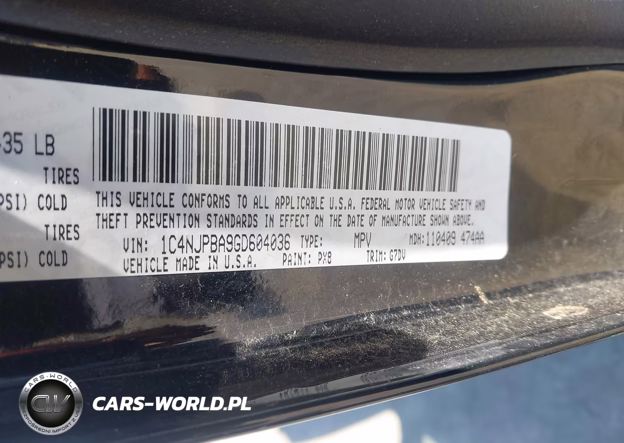 2016 Jeep Patriot Sport Se VIN:1C4NJPBA9GD604036 - 9