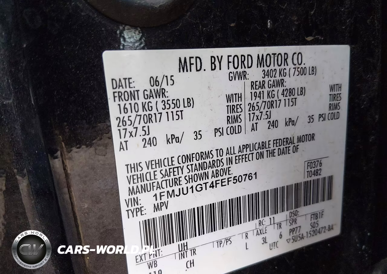 2015 Ford Expedition Xl VIN:1FMJU1GT4FEF50761 - 9