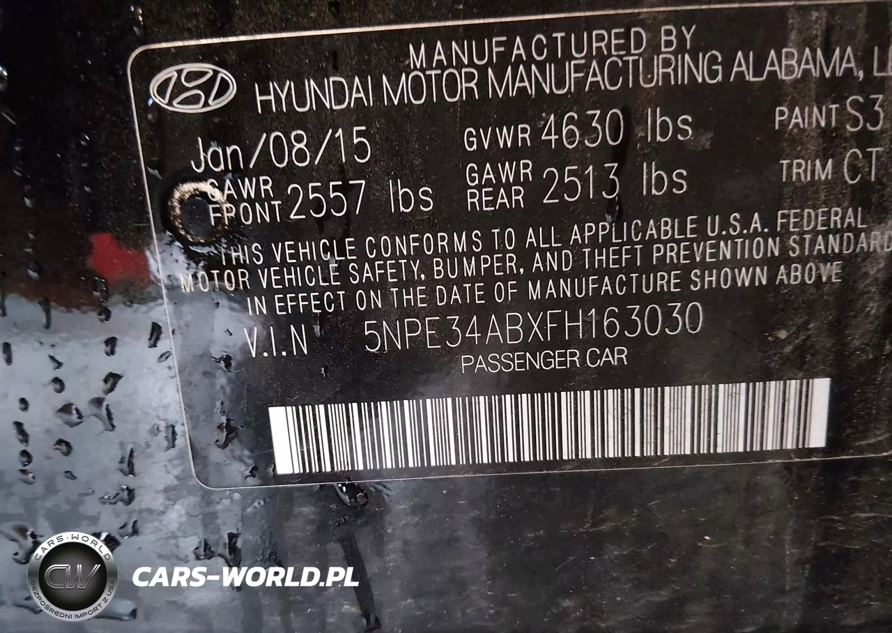 2015 Hyundai Sonata Limited 2.0T VIN:5NPE34ABXFH163030 - 9