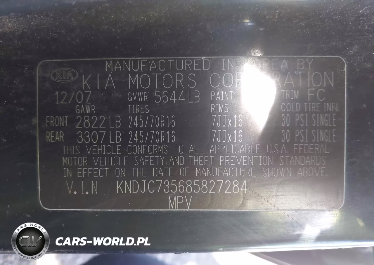 2008 Kia Sorento Lx VIN:KNDJC735685827284 - 9