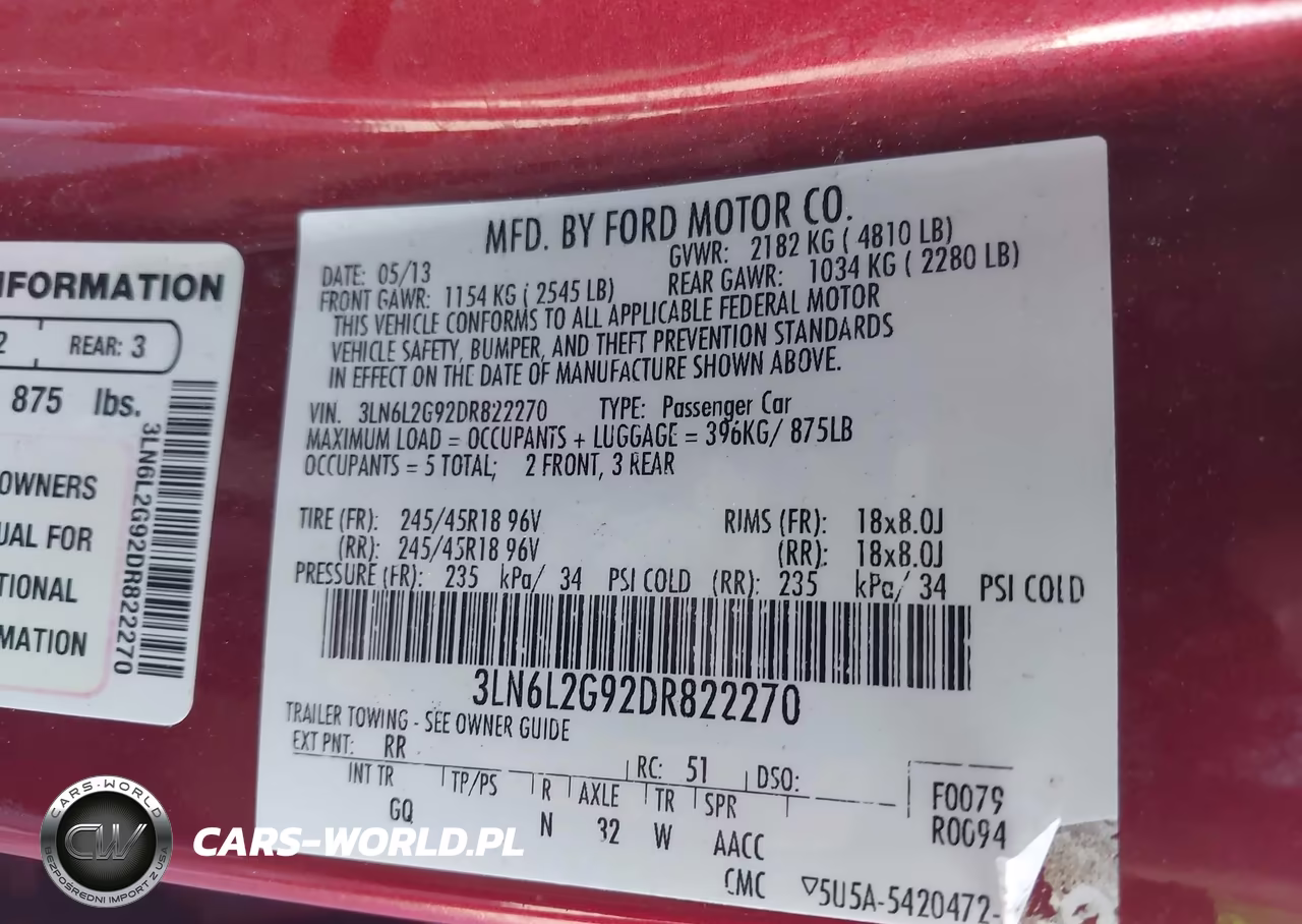 2013 Lincoln Mkz VIN:3LN6L2G92DR822270 - 9