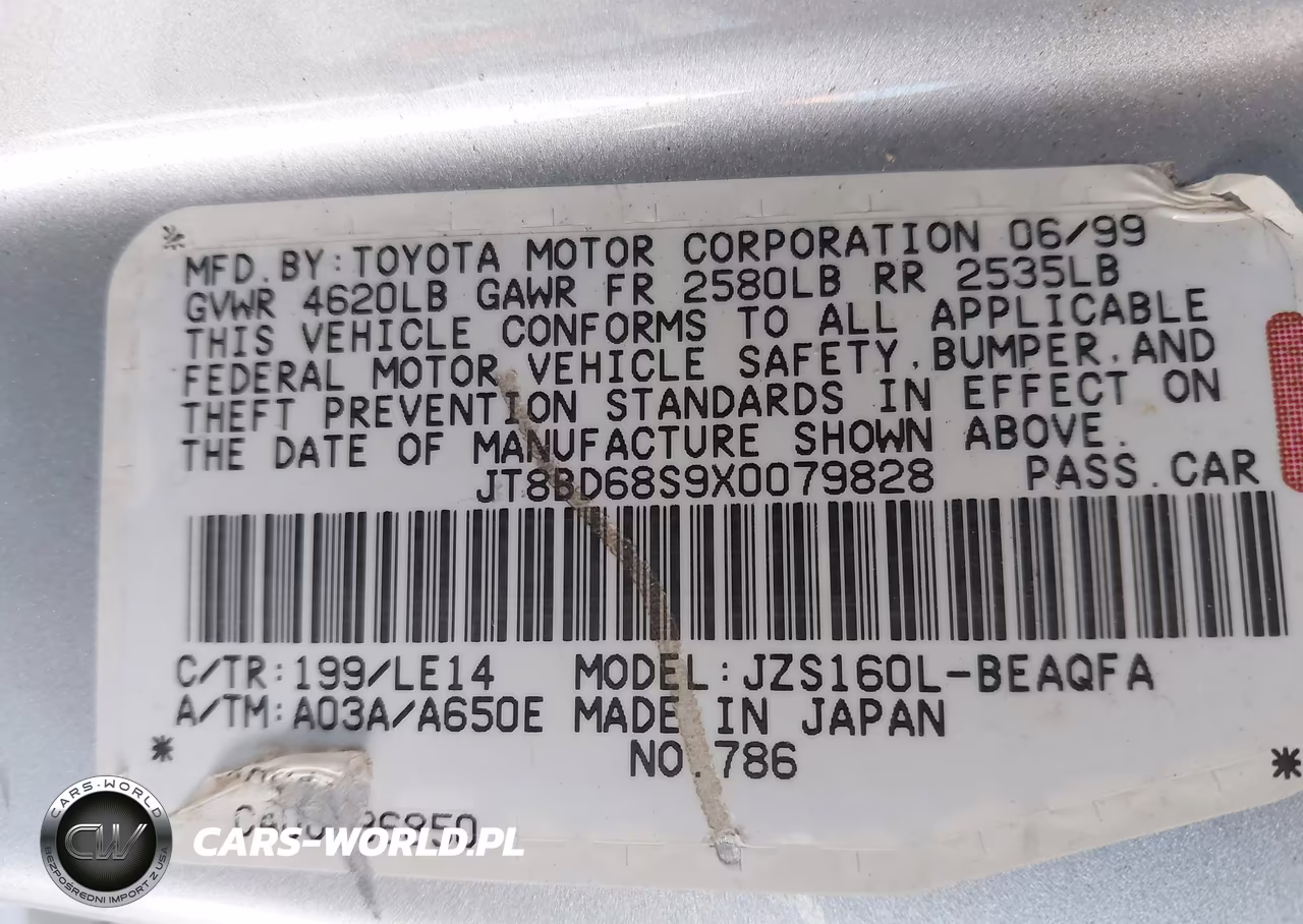 1999 Lexus Gs 300 VIN:JT8BD68S9X0079828 - 9