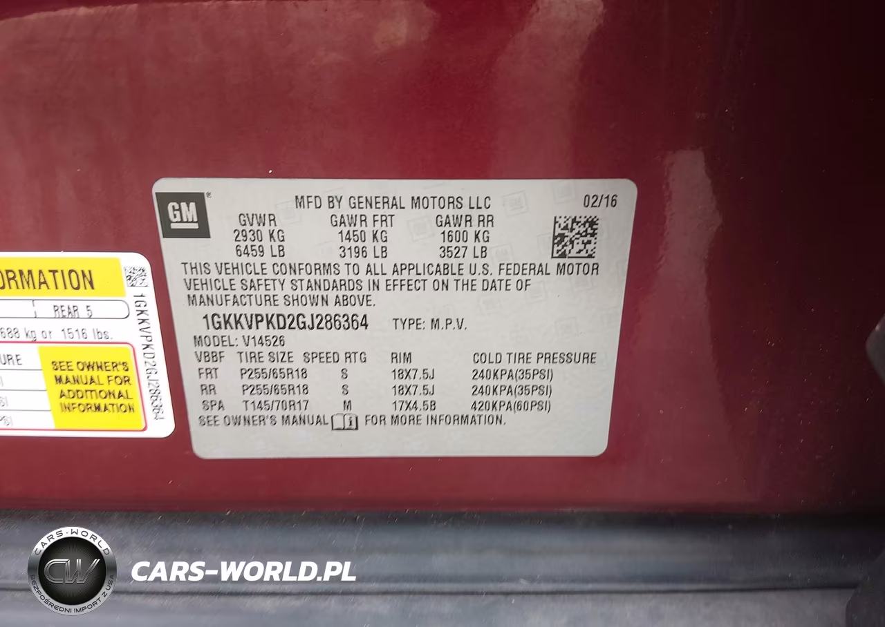 2016 GMC Acadia Sle-2 VIN:1GKKVPKD2GJ286364 - 9