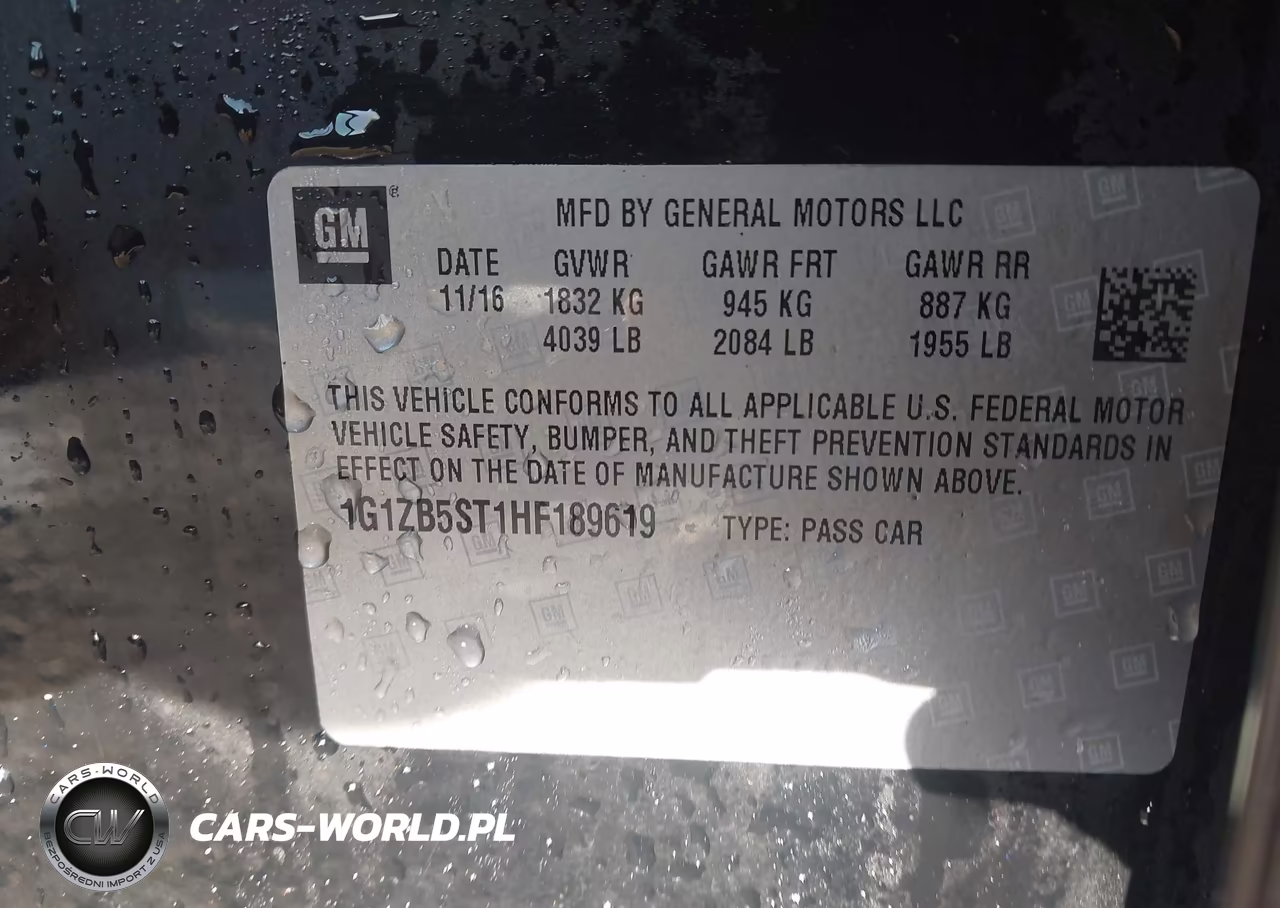 2017 Chevrolet Malibu Ls VIN:1G1ZB5ST1HF189619 - 9