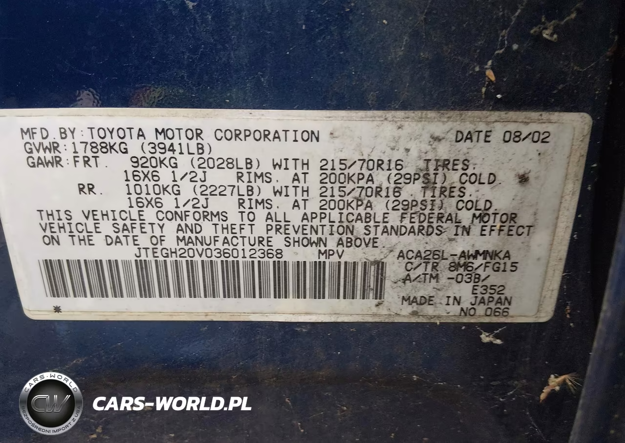 2003 Toyota Rav4 VIN:JTEGH20V036012368 - 9