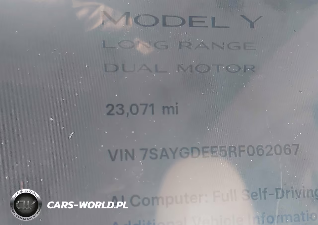 2024 Tesla Model Y Long Range Dual Motor All-Wheel Drive VIN:7SAYGDEE5RF062067 - 15