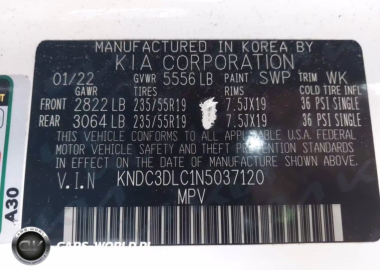 2022 Kia Ev6 Wind VIN:KNDC3DLC1N5037120 - 9