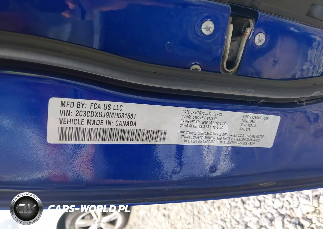 2021 Dodge Charger Scat Pack Rwd VIN:2C3CDXGJ9MH531681 - 9