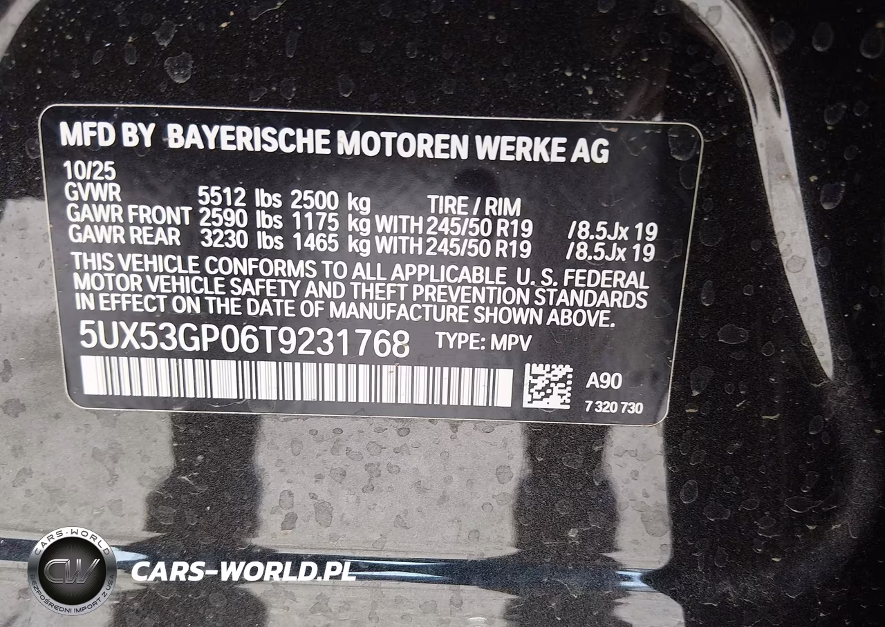 2026 BMW X3 30 xDrive VIN:5UX53GP06T9231768 - 9