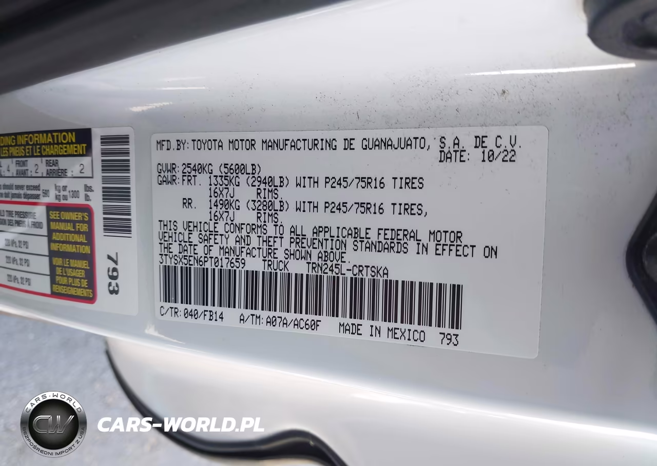 2023 Toyota Tacoma Sr VIN:3TYSX5EN6PT017659 - 9
