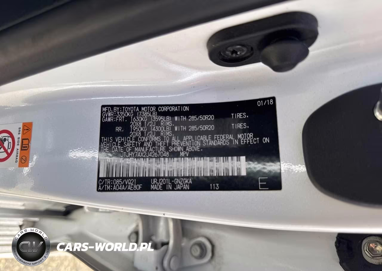 2018 Lexus Lx 570 VIN:JTJHY7AX2J4267048 - 9