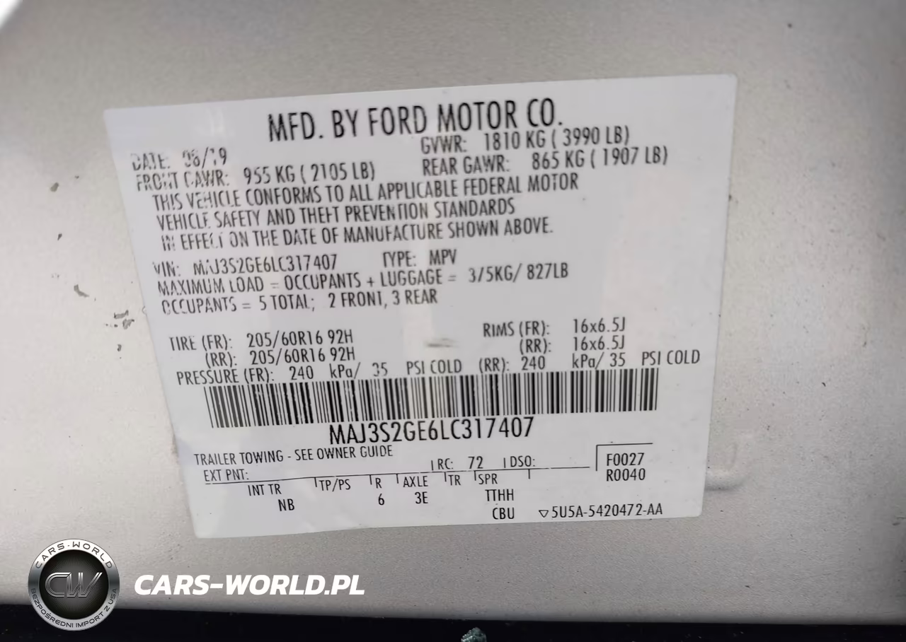 2020 Ford Ecosport Se VIN:MAJ3S2GE6LC317407 - 9