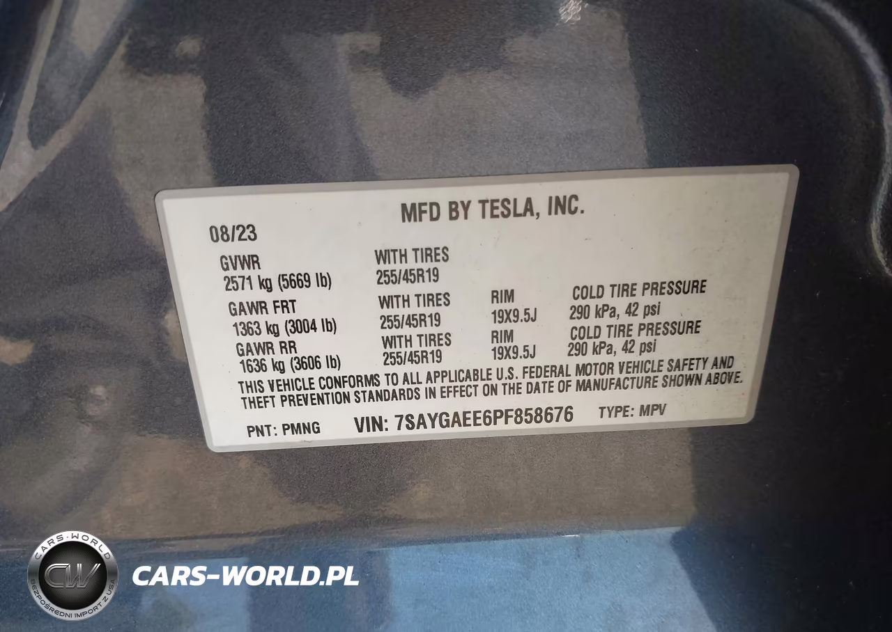 2023 Tesla Model Y Awd-Long Range Dual Motor All-Wheel Drive VIN:7SAYGAEE6PF858676 - 9