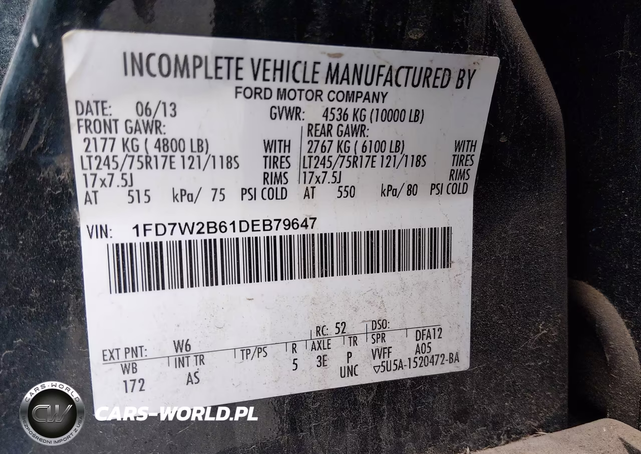 2013 Ford F-250 Xl VIN:1FD7W2B61DEB79647 - 9