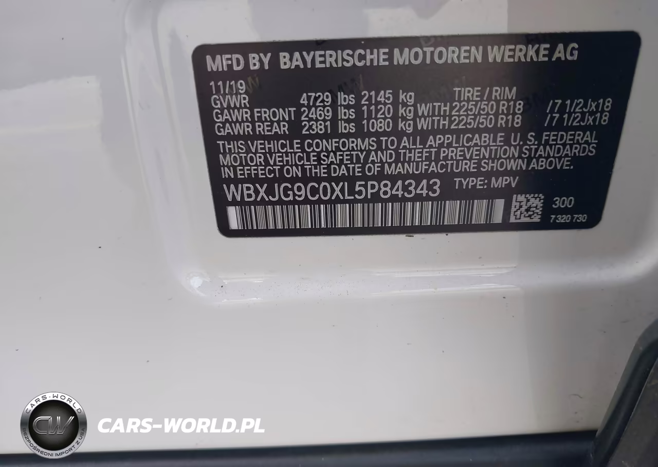 2020 BMW X1 xDrive28I VIN:WBXJG9C0XL5P84343 - 9