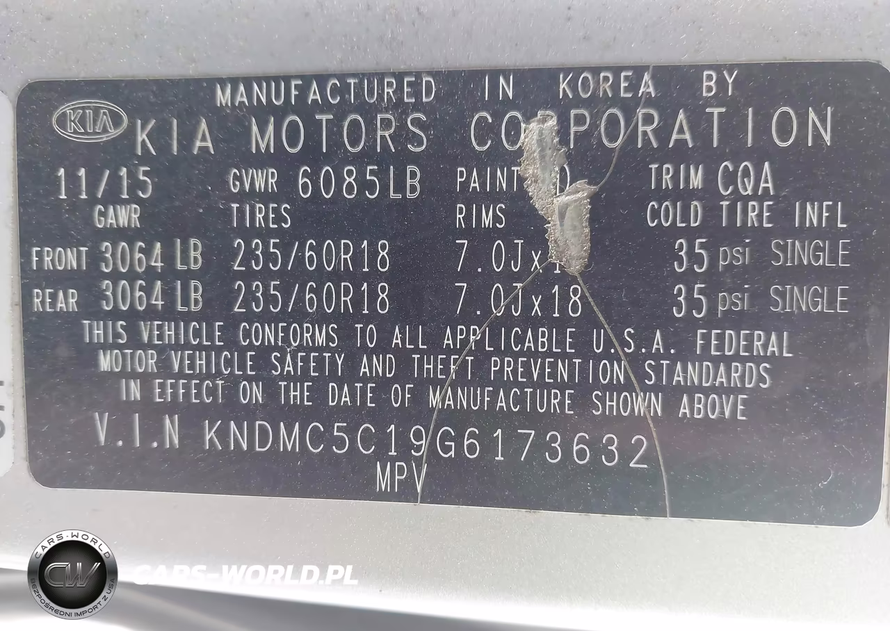 2016 Kia Sedona Ex VIN:KNDMC5C19G6173632 - 9